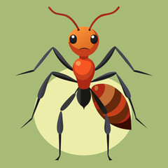 vector illustration of a ant