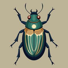 beetle vector illustration