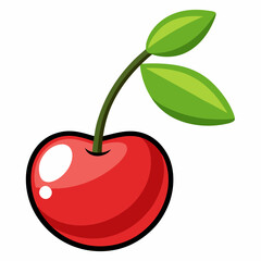 vector illustration of cherry