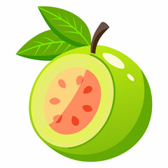 vector illustration of an guava