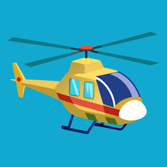 helicopter vector illustration