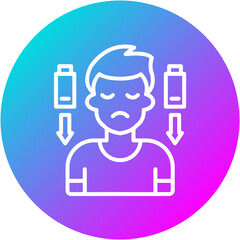 Drained Battery Icon