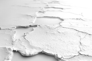 Obraz premium Abstract White Cracked Surface Texture Design