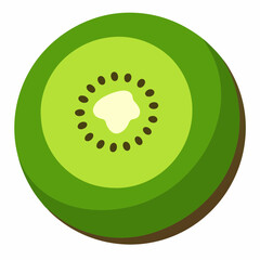 kiwi fruit on a white background