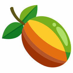 vector illustration of an mamoncillo fruit