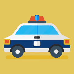 police car vector © UtsoMondal