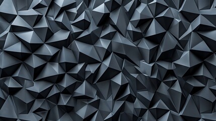 Fototapeta premium An abstract geometric pattern with black triangles.
