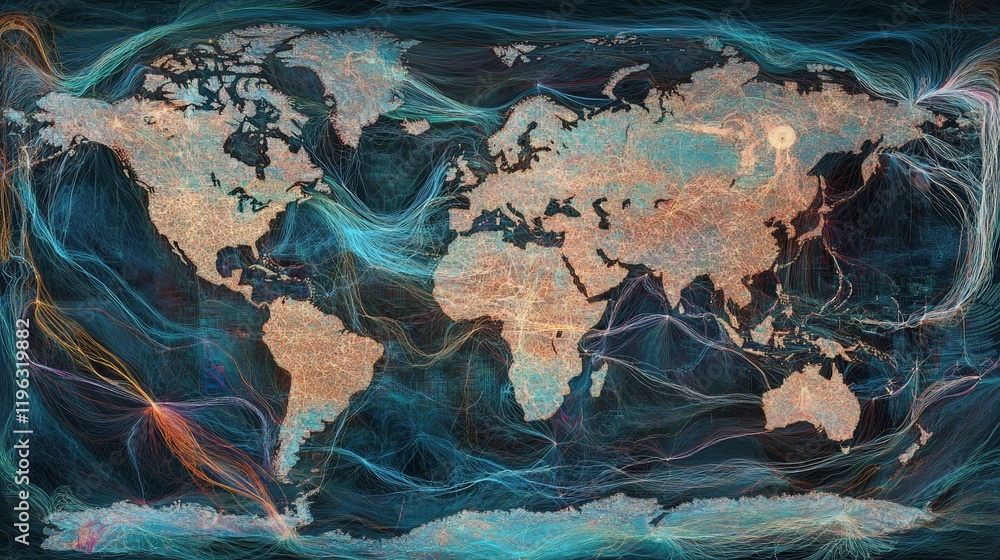Poster global network: a visualization of interconnectedness