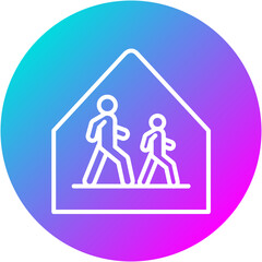School Zone Sign Icon