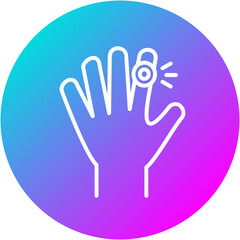 Obraz premium Finger Pain Icon