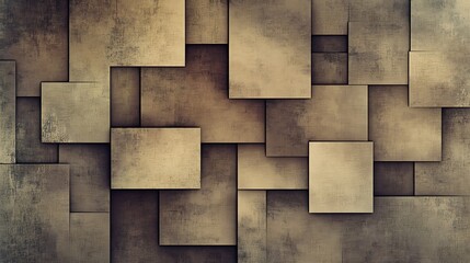 Abstract textured cubes wall background design