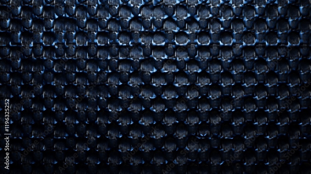 Poster intricate dark blue textured surface: a close-up of a unique pattern