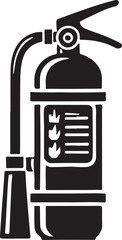 fire extinguisher silhouette vector