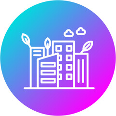 Obraz premium Green Infrastructure Icon