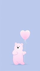 Bear selfie cute wallpaper balloon cartoon mammal.