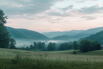 Majestic Carpathian Panorama: Breathtaking Mountain Vista, Serene Peaks, Rolling Hills, Stunning    