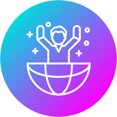 Obraz premium Youth Movement Icon