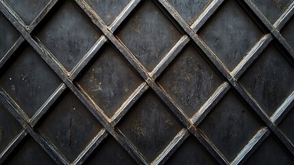 Dark Metal Diamond Gate, Urban Texture Background