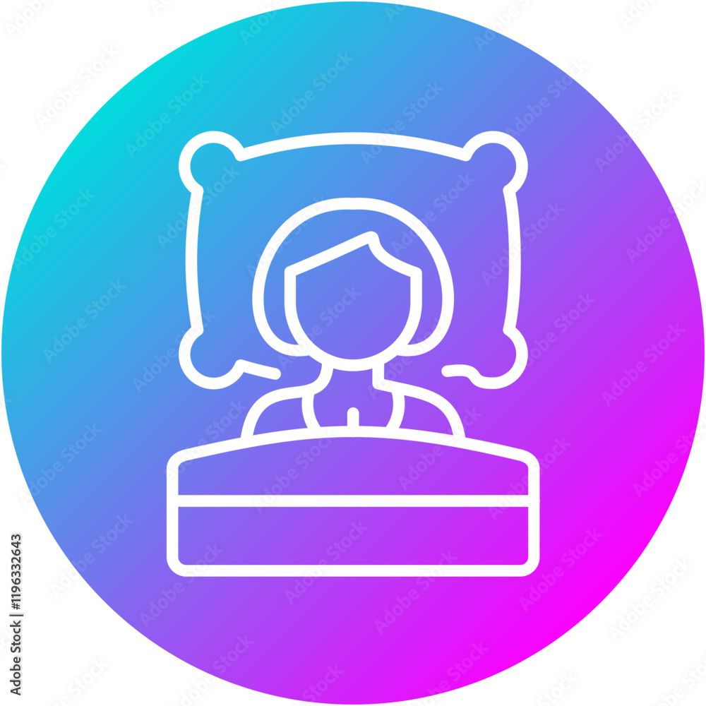 Poster Sleeping Person Icon