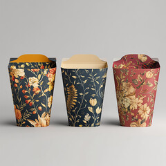 Eco-friendly packaging for a food product made from recycled materials,Brown craft paper bag packaging template with stitch sewing isolated on white background