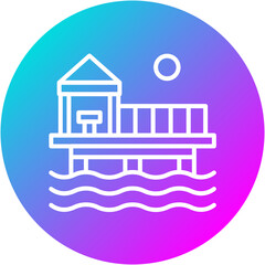 Fototapeta premium Pier Icon