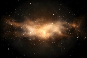 Intense explosion of fire sparks spreading outward cosmic space digital art dark universe wide view abstract concept