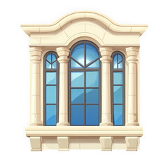 Vintage Retro Window Frame Graphic Design