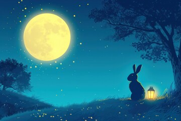 Night moon astronomy outdoors.