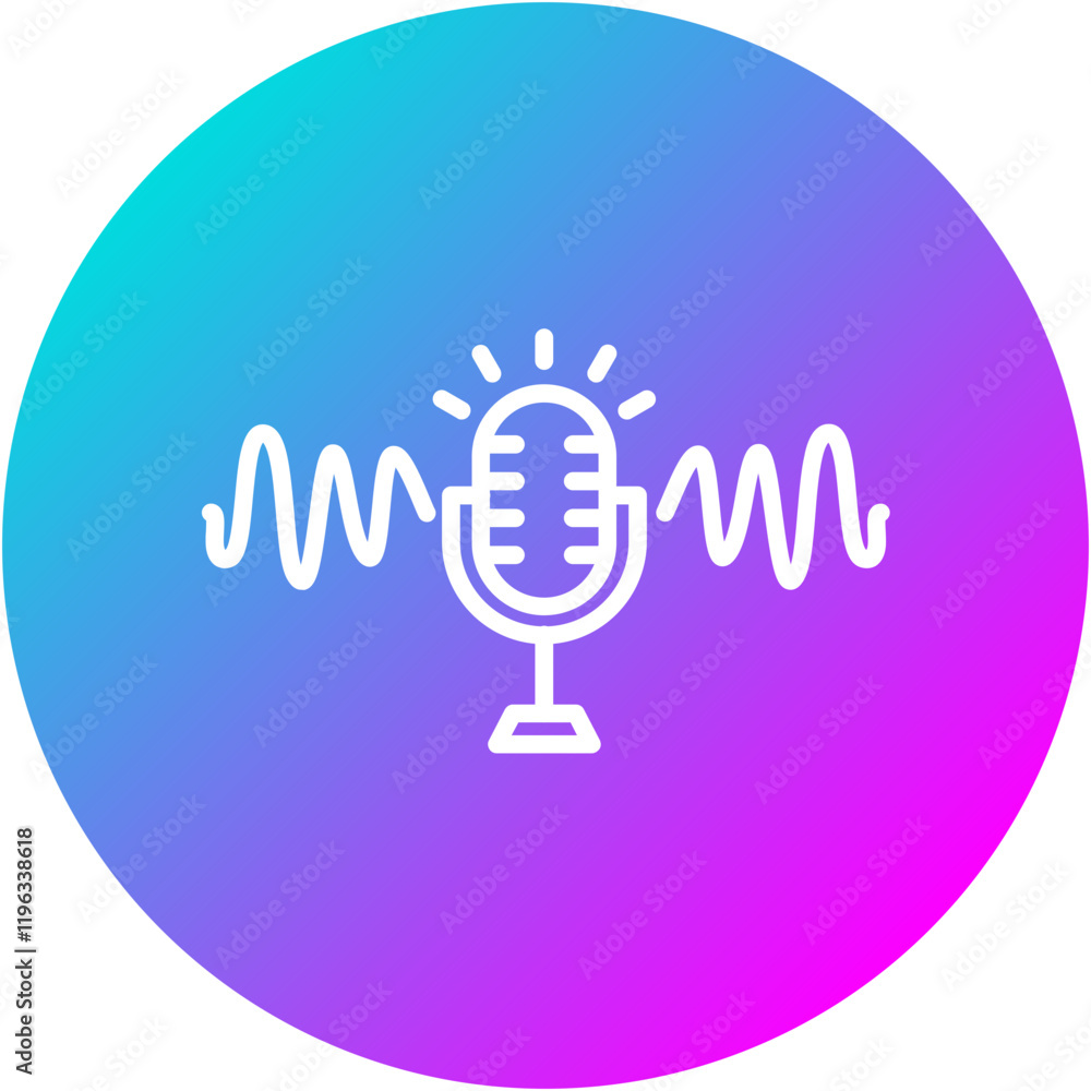 Sticker Voice Command Dashboard Icon