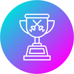 Fencing Trophy Icon