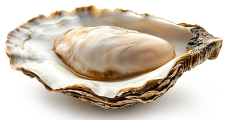 Fresh king oyster on transparent background. A mochup for package design.