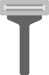 T字カミソリのアイコンのイラスト