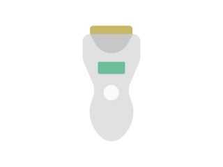 家庭用脱毛機のアイコンのイラスト