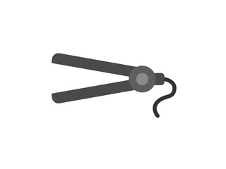 ヘアアイロンのアイコンのイラスト