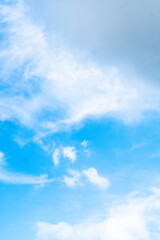 Bright Beautiful Blue Sky Background