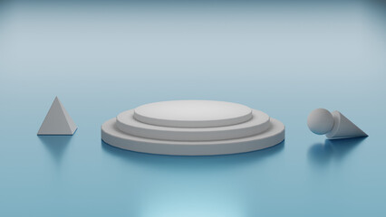Podium 3D Render Image PNG Download for Presentations and Designs
