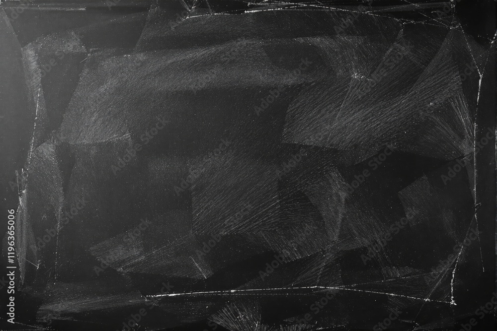 Poster Abstract black background with textured chalk-like brushstrokes and subtle scratches.