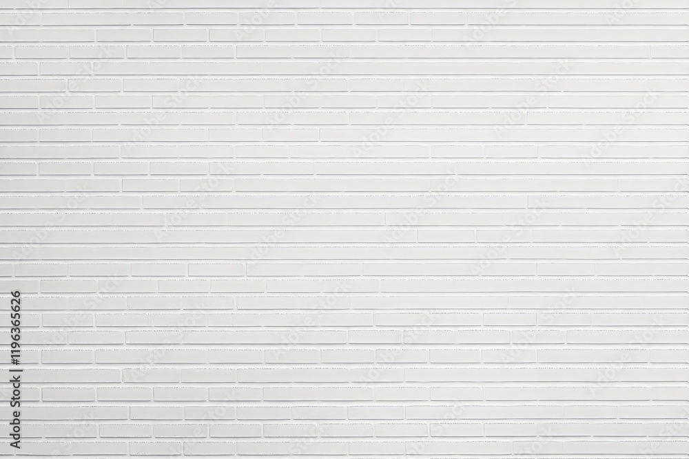 Poster white wall with horizontal brick-like textured pattern, seamless background.