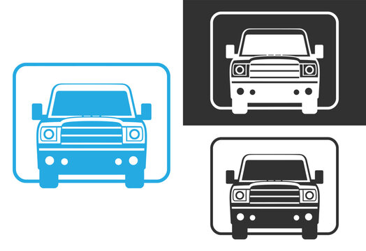 microbus logo vector illustration
