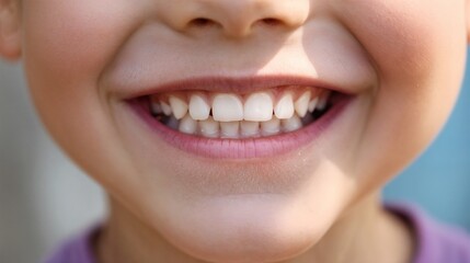 Close-up of genuine smile. Ideal for happiness, positivity, or authentic expression content.