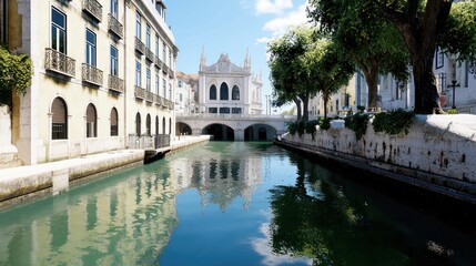 Naklejka premium Venetian Canal Reflection