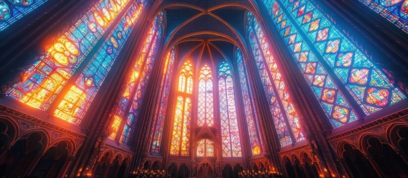 Stained Glass Chapel Interior