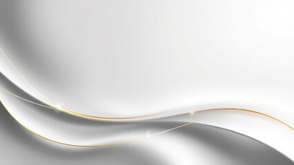 Obraz premium a white and gold background with a curved curve,