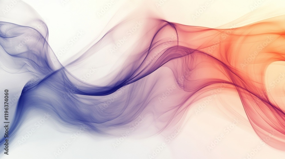 Poster clean background with soft pastel gradients and abstract flowing shapes