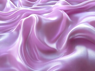 Obraz premium Draped pink silk fabric texture.