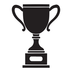 Classic Silhouette Trophy Award Illustration