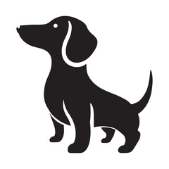 Dachshund Dog Silhouette Vector Illustration Pet Animal
