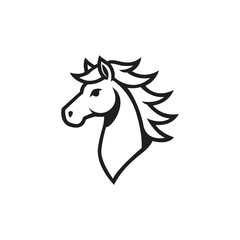 Horse head logo template