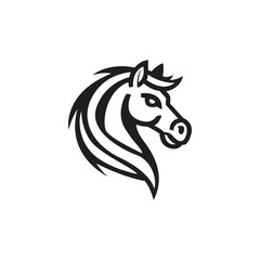 Horse head logo template