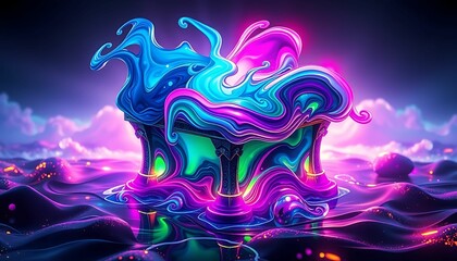 background with glowing lights